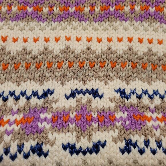 Lauren Ralph Lauren Geometric Fair Isle Boatneck Tunic Sweater size Medium - Picture 13 of 15